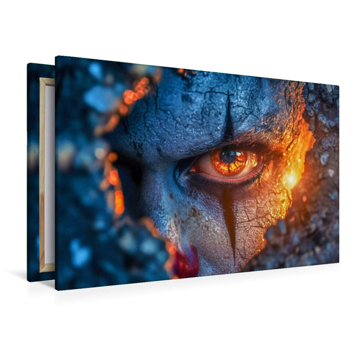 Premium Textil-Leinwand Das Lachen kam aus dem Schrank und es hörte nicht auf