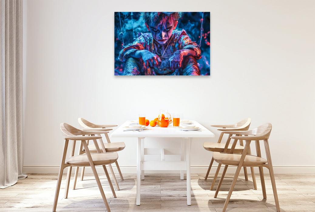 Premium Textil-Leinwand Ein Motiv aus dem Kalender Grins nicht so !