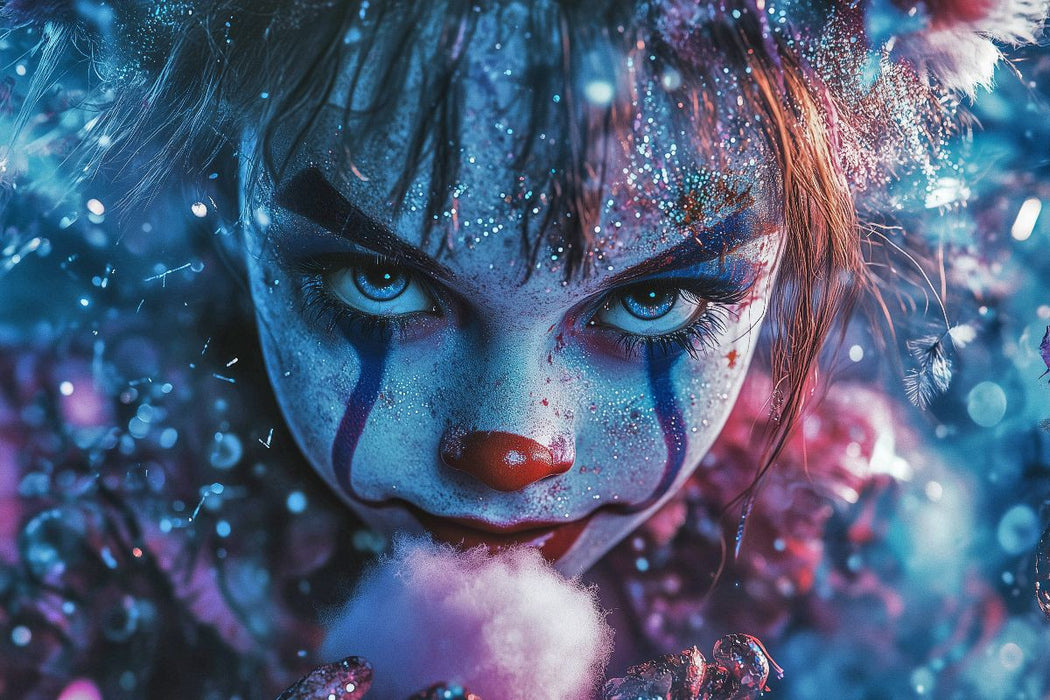 Premium Textil-Leinwand Ich zog die Decke über den Kopf – und da lag Sie