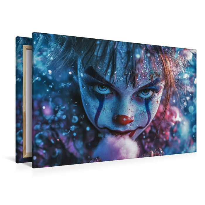 Premium Textil-Leinwand Ich zog die Decke über den Kopf – und da lag Sie