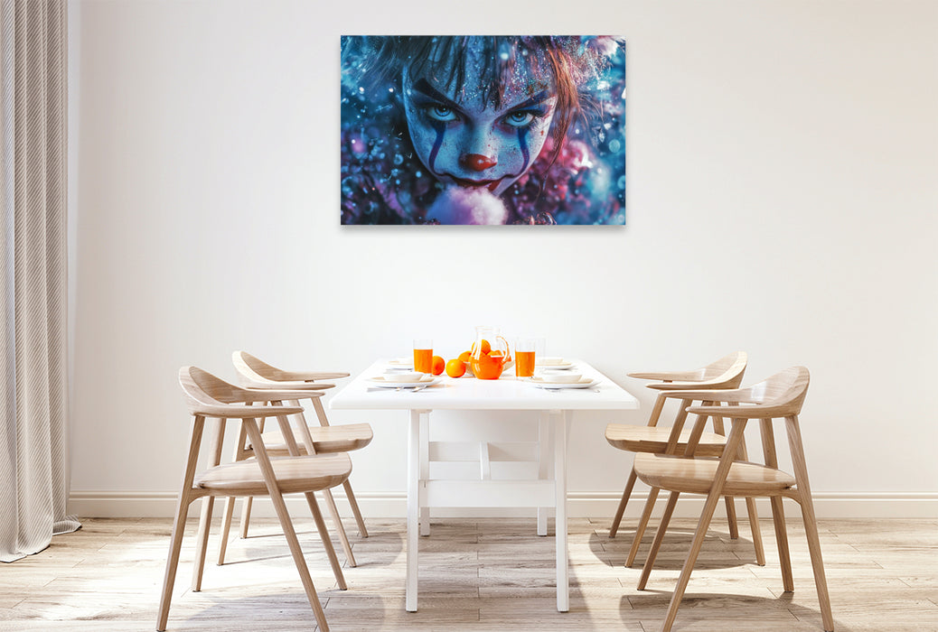 Premium Textil-Leinwand Ich zog die Decke über den Kopf – und da lag Sie