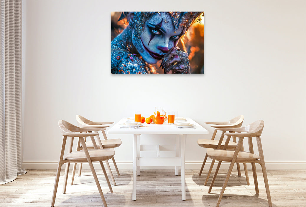 Premium Textil-Leinwand Ein Motiv aus dem Kalender Grins nicht so !