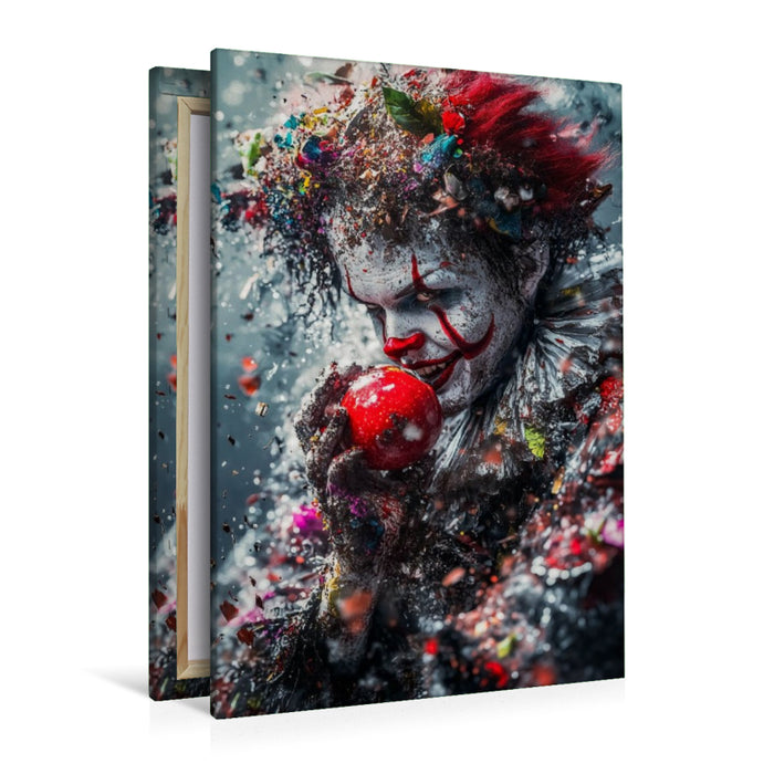 Premium Textil-Leinwand Er lachte – aber seine Augen blieben tot