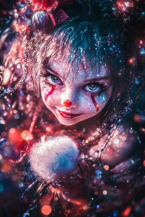 Premium Textil-Leinwand Sie hörte das Karussell, obwohl der Jahrmarkt längst abgerissen war