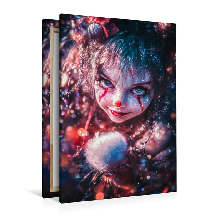 Premium Textil-Leinwand Sie hörte das Karussell, obwohl der Jahrmarkt längst abgerissen war