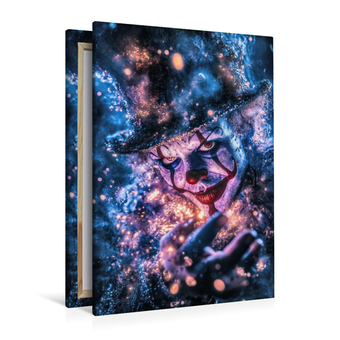 Premium Textil-Leinwand Seine Schminke war Blut, seine Lache war echt