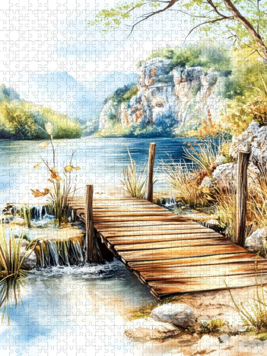 Nationalparks Plitvicer Seen - CALVENDO Foto-Puzzle'