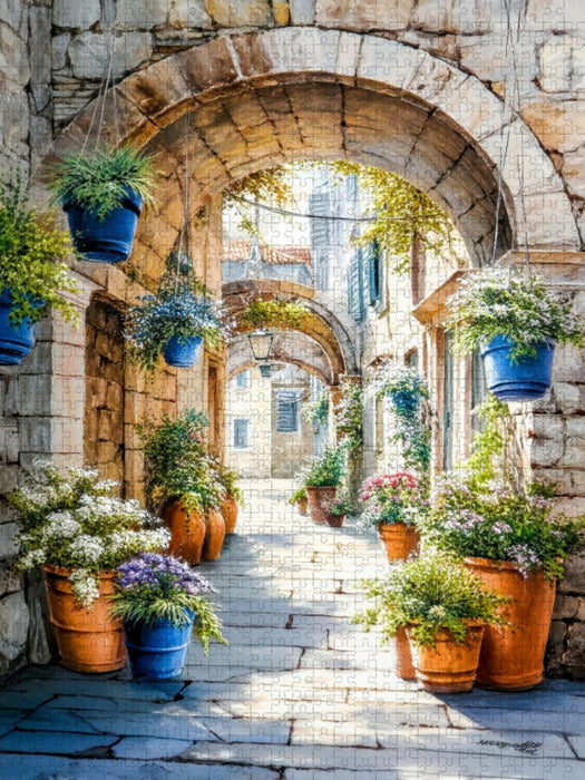 Märchenhafte Bogengasse in Split - CALVENDO Foto-Puzzle'