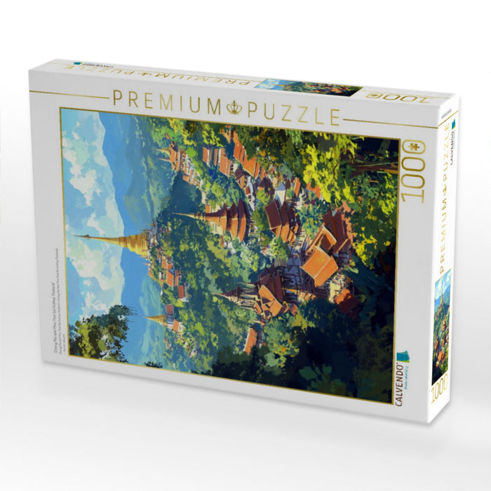 Chiang Mai Wat Phra That Doi Suthep Thailand - CALVENDO Foto-Puzzle'