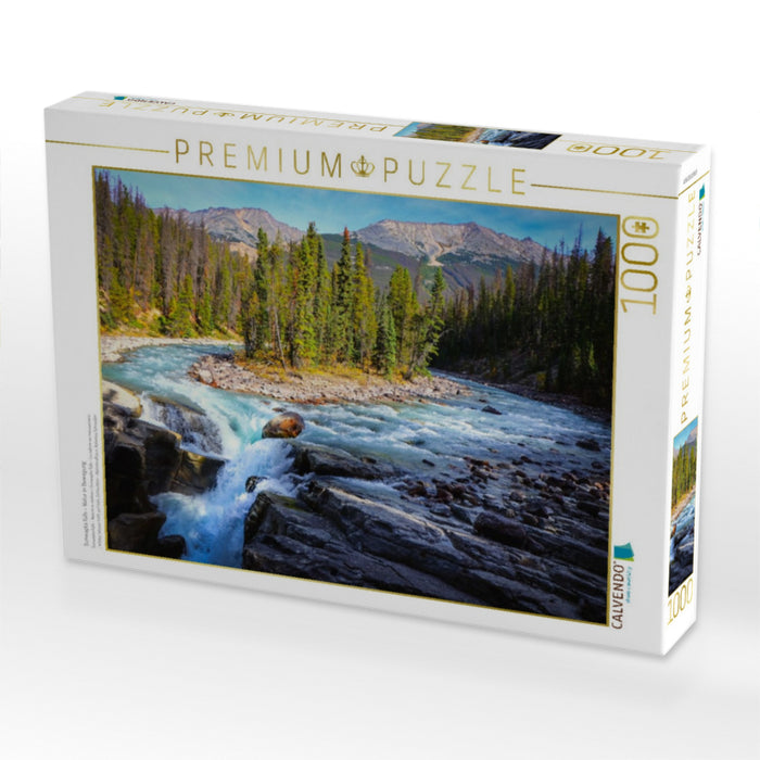 Sunwapta Falls – Natur in Bewegung - CALVENDO Foto-Puzzle'