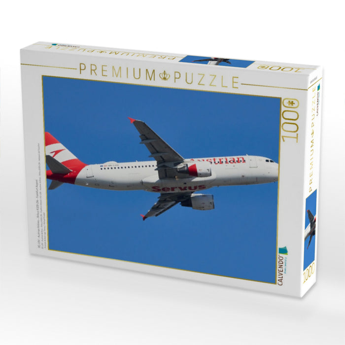 OE-LBV - Austrian Airlines - Airbus A320-214 - Frankfurt Airport - CALVENDO Foto-Puzzle'