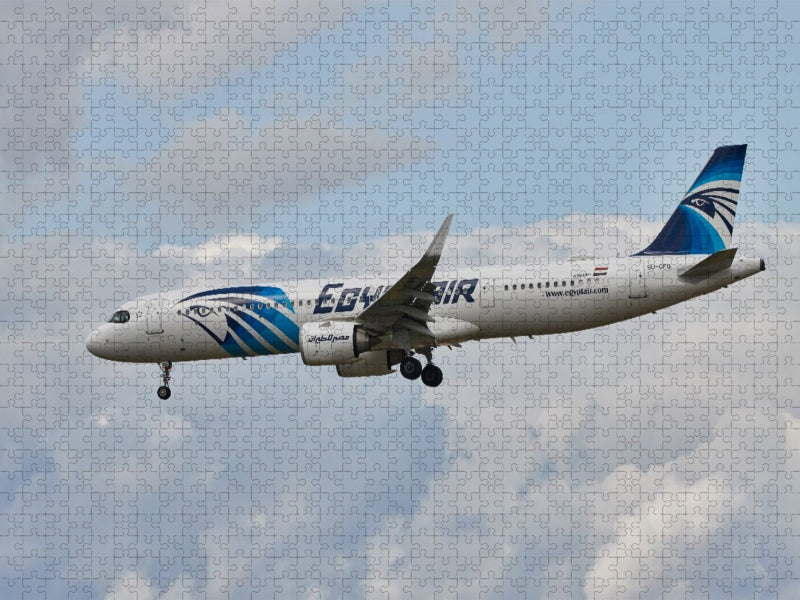SU-GFU - Egypt Air - Airbus A321neo - Frankfurt Airport - CALVENDO Foto-Puzzle'