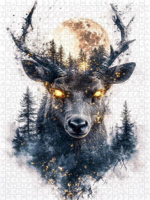 Hirsch - CALVENDO Foto-Puzzle'