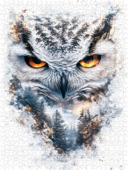 Eule - CALVENDO Foto-Puzzle'