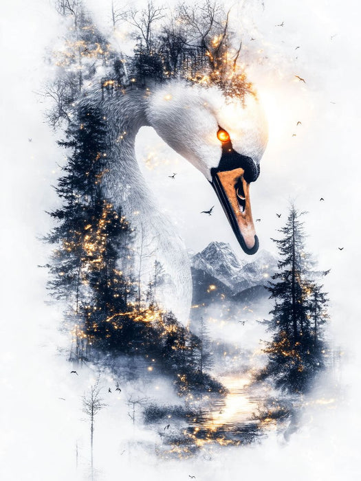 Majestätischer Schwan - CALVENDO Foto-Puzzle'