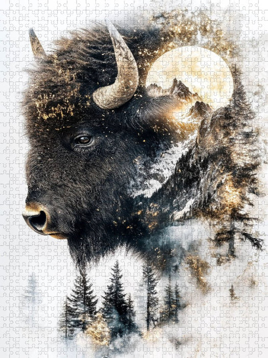 Bison - CALVENDO Foto-Puzzle'