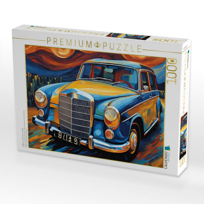 Oldtimer im Stil von van Gogh - CALVENDO Foto-Puzzle'