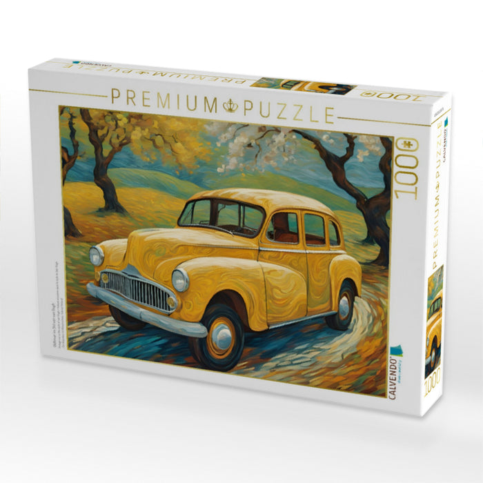 Oldtimer im Stil von van Gogh - CALVENDO Foto-Puzzle'