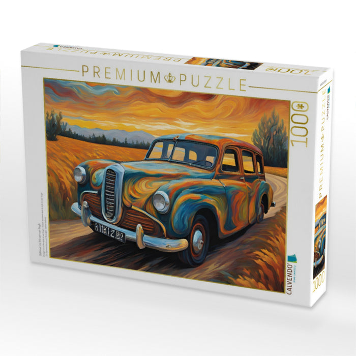 Oldtimer im Stil von van Gogh - CALVENDO Foto-Puzzle'