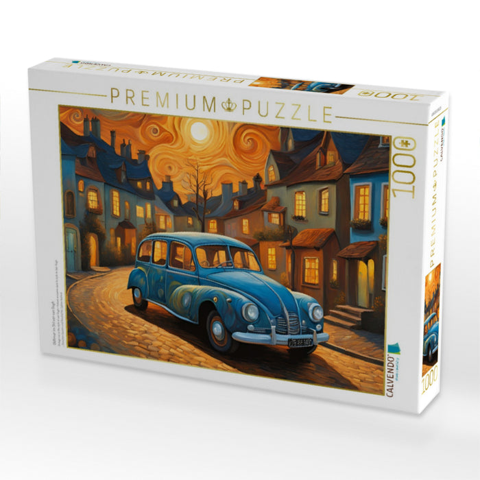 Oldtimer im Stil von van Gogh - CALVENDO Foto-Puzzle'