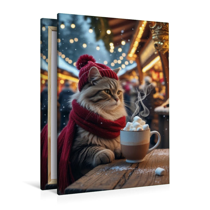 Premium Textil-Leinwand Winterkatze mit heißem Kakao – niedliches Weihnachtsbild für Katzenfreunde

Winterkatze mit heißer Schokolade – gemütliches Weihnachtsmotiv mit Marshmallows

Winterkatze mit heißer Schokolade