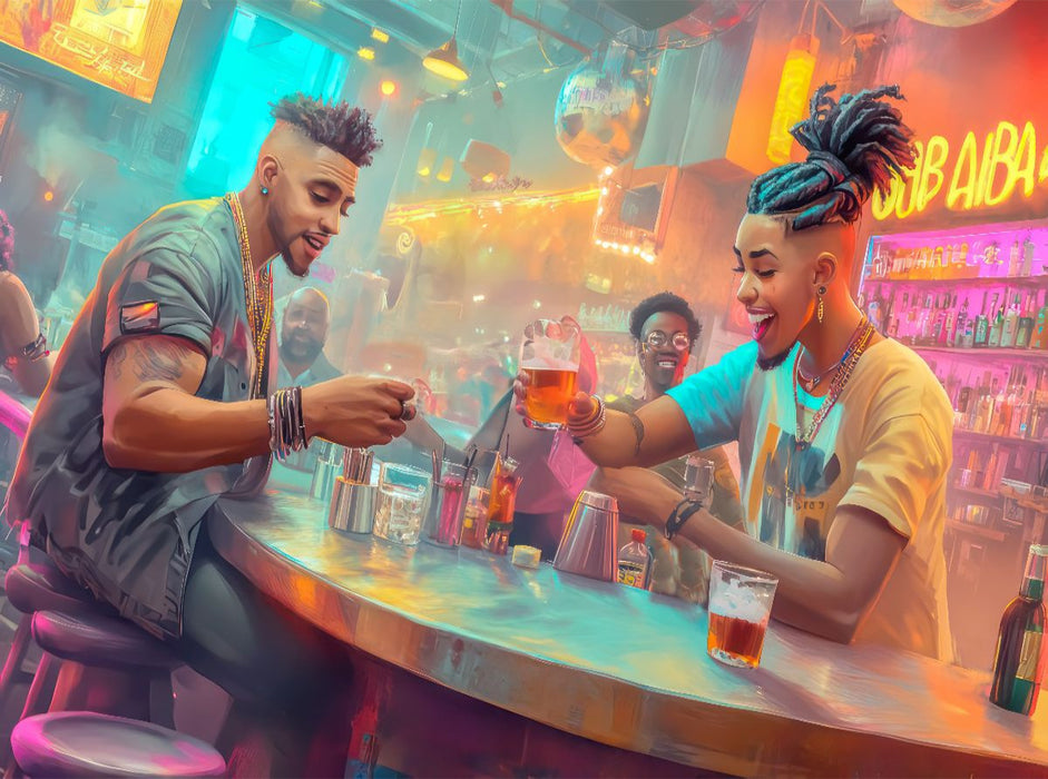 Feiern und Musik hören - CALVENDO Foto-Puzzle'