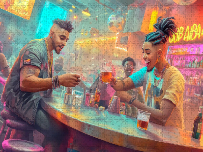 Feiern und Musik hören - CALVENDO Foto-Puzzle'