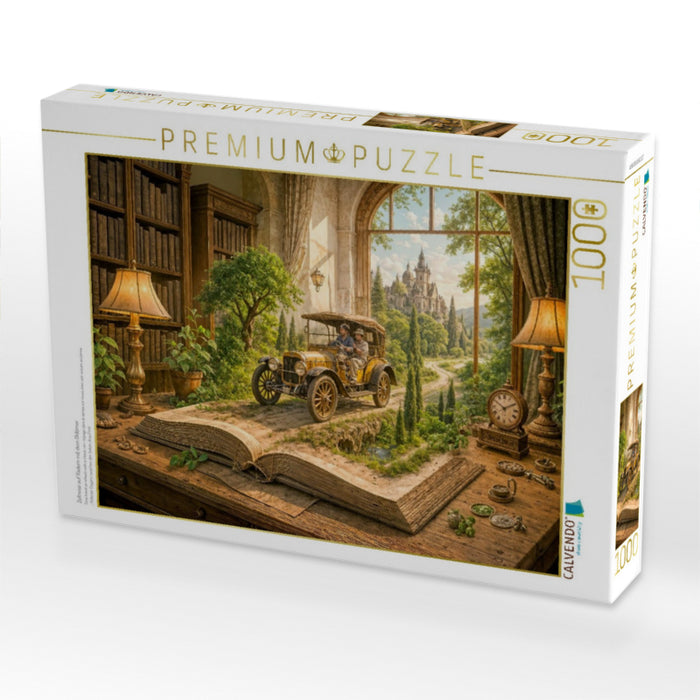 Zeitreise auf Rädern mit dem Oldtimer - CALVENDO Foto-Puzzle'
