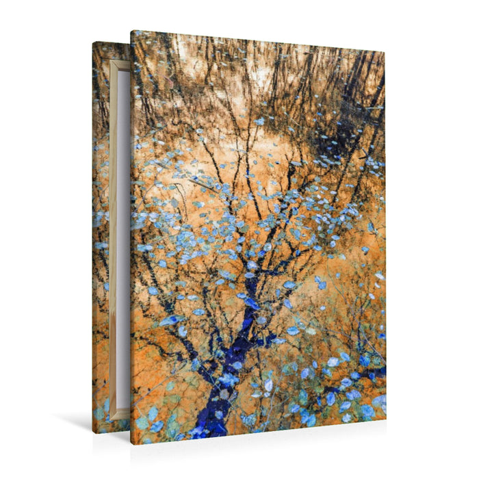 Premium Textil-Leinwand Wo Erinnerungen wie Bläter treiben