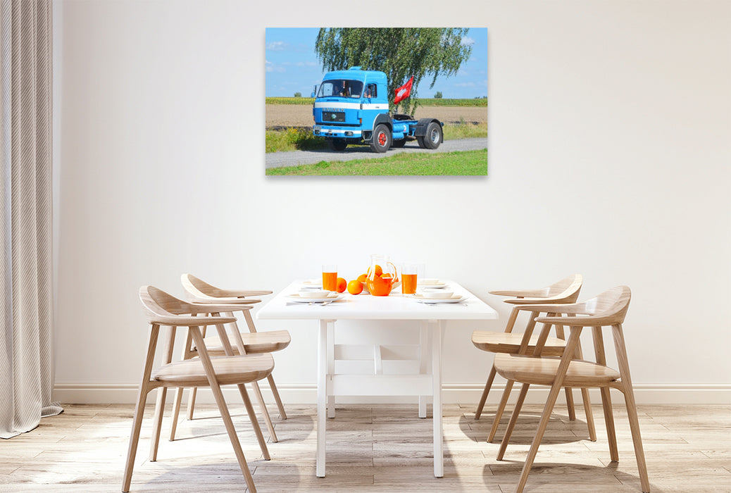 Premium Textil-Leinwand Saurer 5 DF -Schlepper- ``1977´´