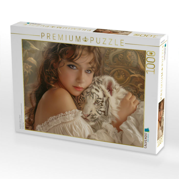 Kindliche Liebe zu Tieren - CALVENDO Foto-Puzzle'