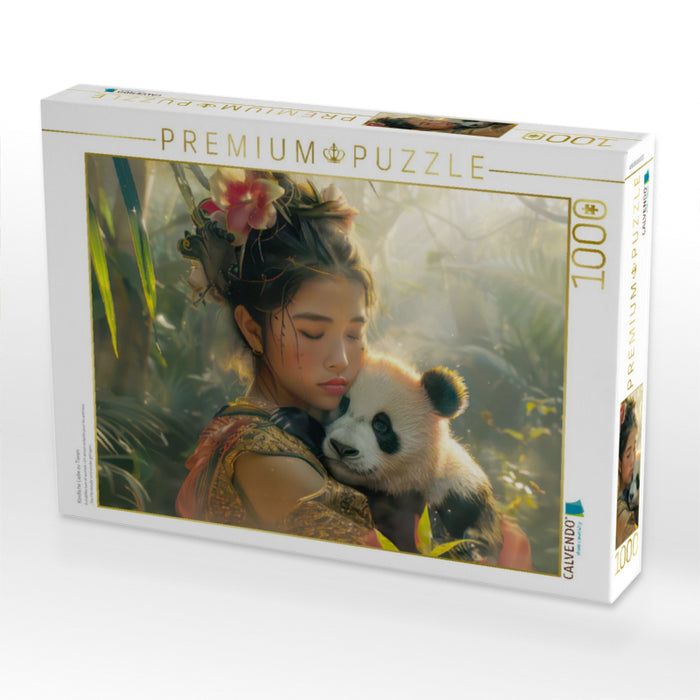 Kindliche Liebe zu Tieren - CALVENDO Foto-Puzzle'