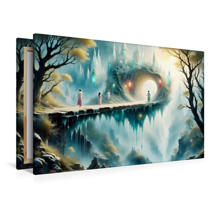 Premium Textil-Leinwand Ein Motiv aus dem Kalender Magie der Brückenwege – Brücken zwischen Traum und Realität