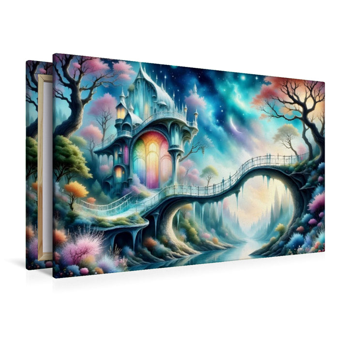 Premium Textil-Leinwand Luftige Illusion