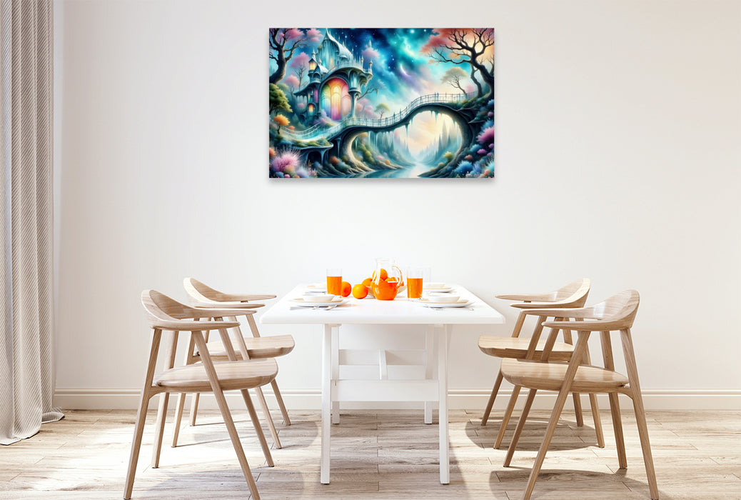 Premium Textil-Leinwand Luftige Illusion