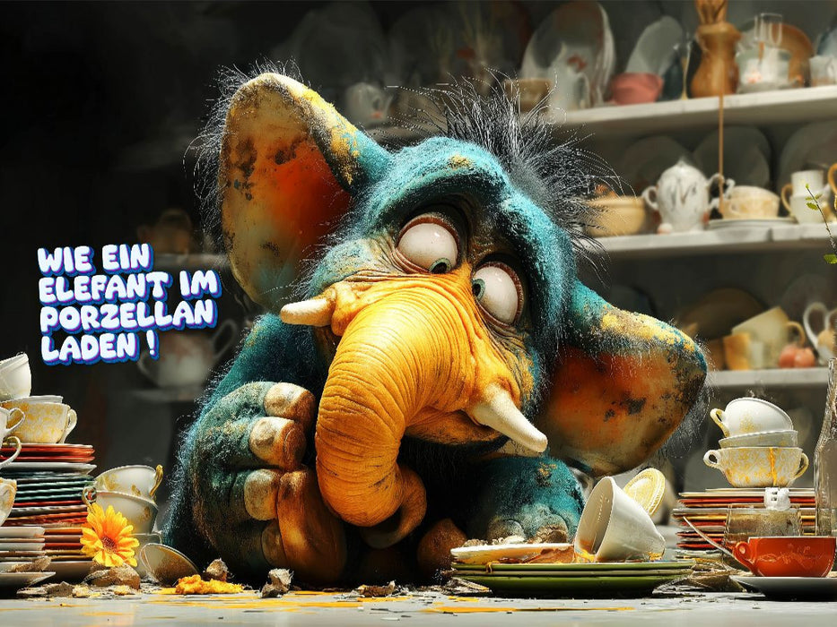 Ein Motiv aus dem Kalender Tierisch gute Redensarten - CALVENDO Foto-Puzzle'