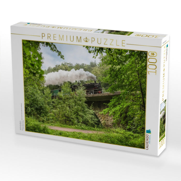 Weißeritztalbahn - CALVENDO Foto-Puzzle'