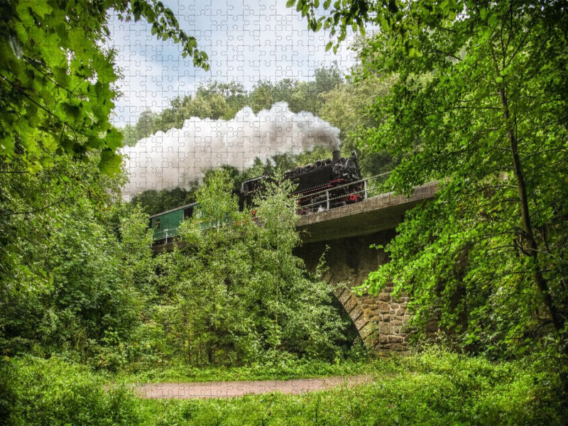 Weißeritztalbahn - CALVENDO Foto-Puzzle'