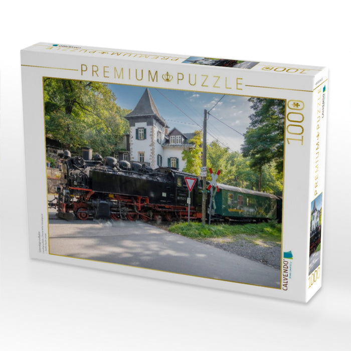 Lössnitzgrundbahn - CALVENDO Foto-Puzzle'