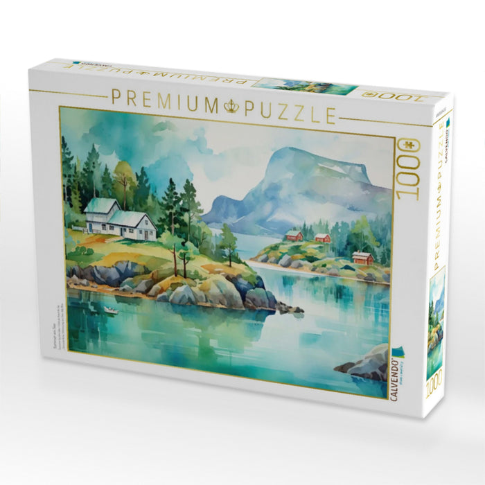 Sommer am See - CALVENDO Foto-Puzzle'