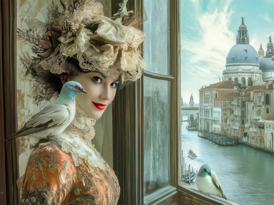 Wunderschöner venezianischer Stil - CALVENDO Foto-Puzzle'