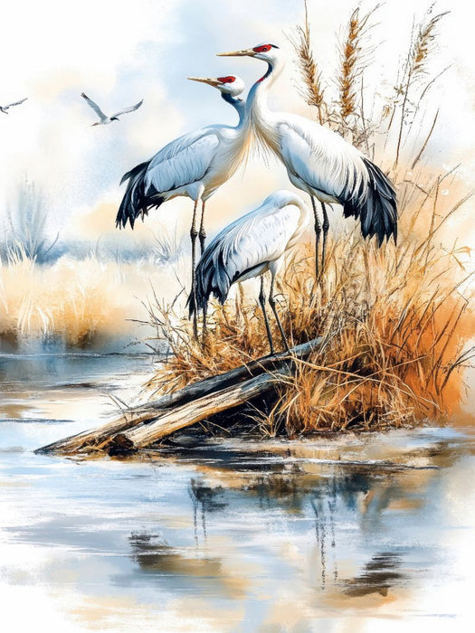 Kraniche - CALVENDO Foto-Puzzle'