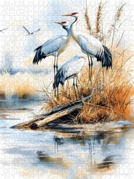 Kraniche - CALVENDO Foto-Puzzle'