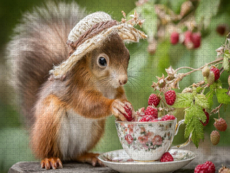 Beerenschätze in feiner Tasse - CALVENDO Foto-Puzzle'