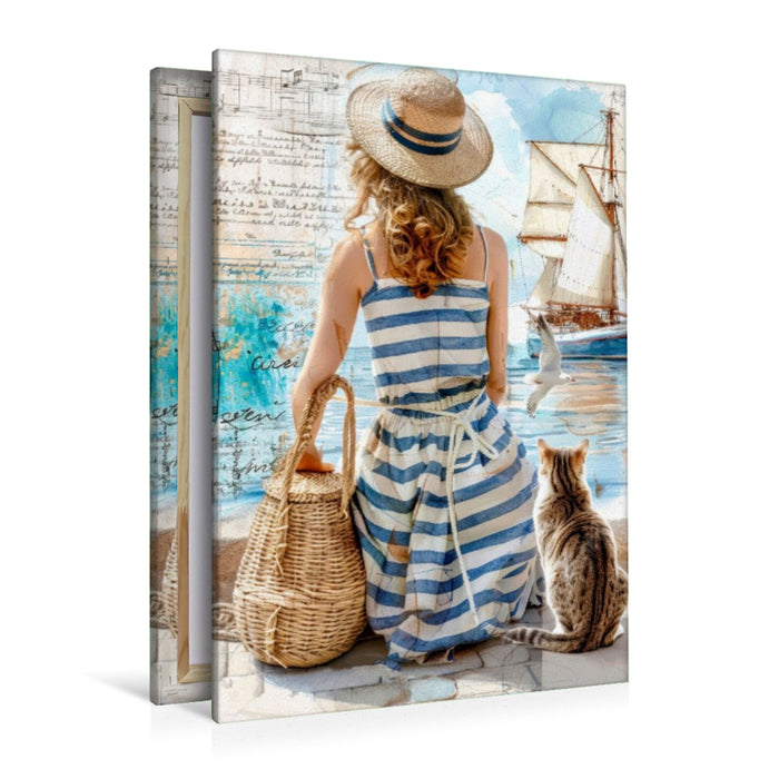 Premium Textil-Leinwand Der Blick auf das Meer