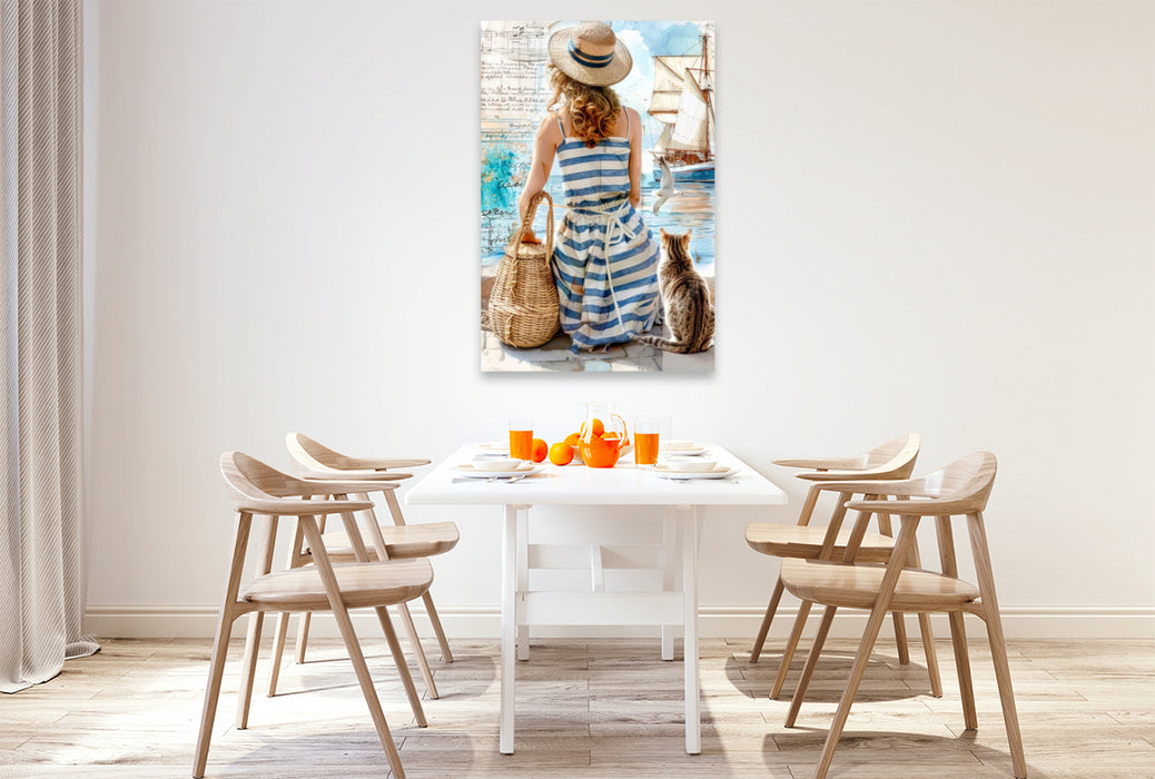 Premium Textil-Leinwand Der Blick auf das Meer