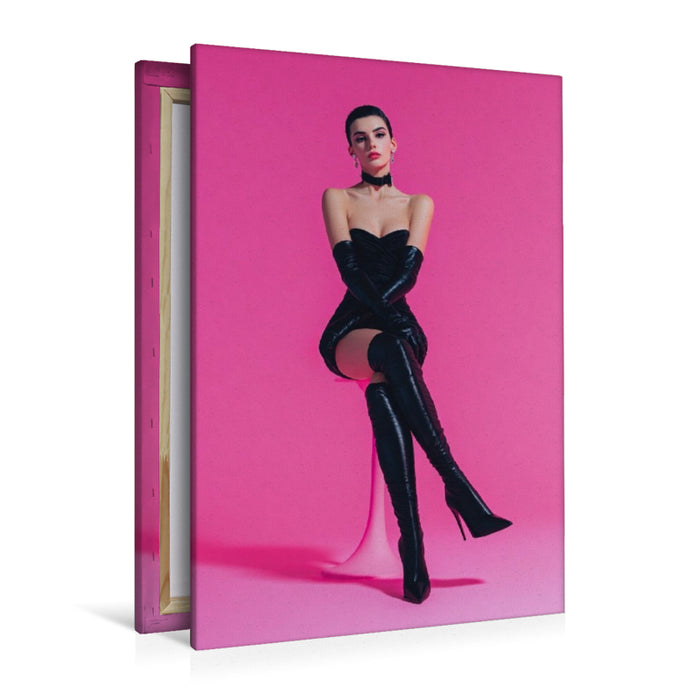 Premium Textil-Leinwand Onyx Sin