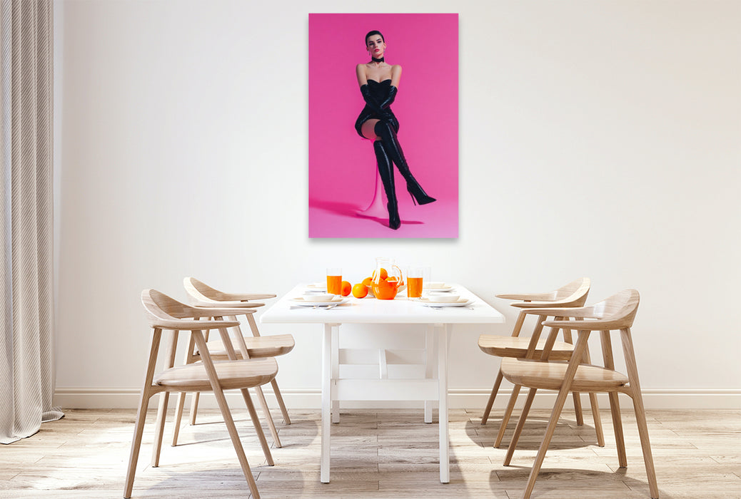 Premium Textil-Leinwand Onyx Sin