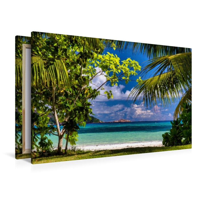 Premium Textil-Leinwand Anse Volbert auf Praslin
