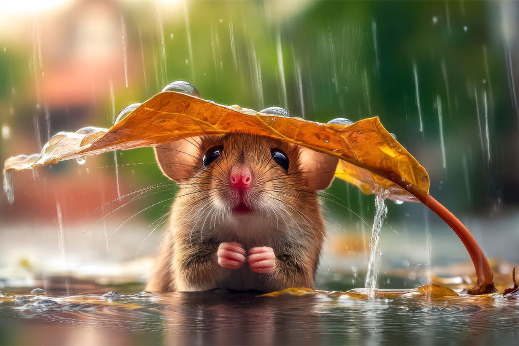 Premium Textil-Leinwand Gut, dass ich so wetterfest bin